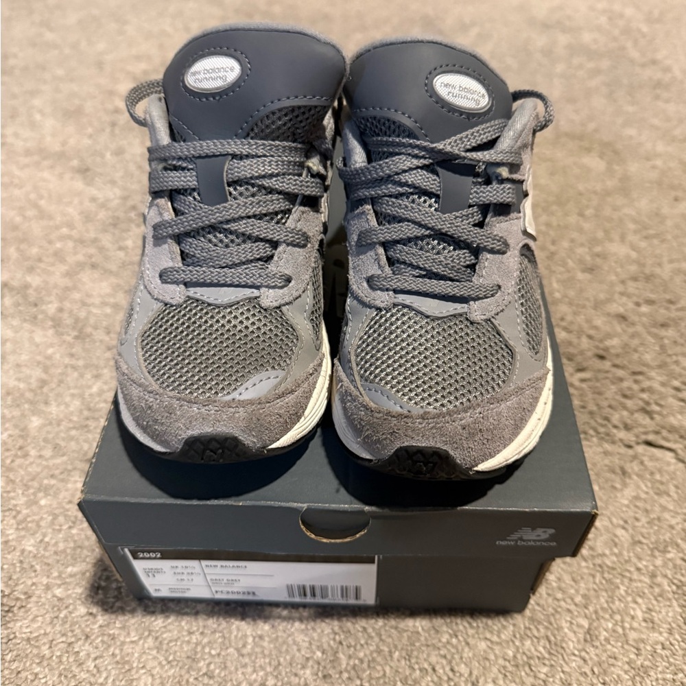 New Balance Kids' Charcoal Sneakers